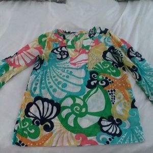 LILLY PULITZER floral tunic top